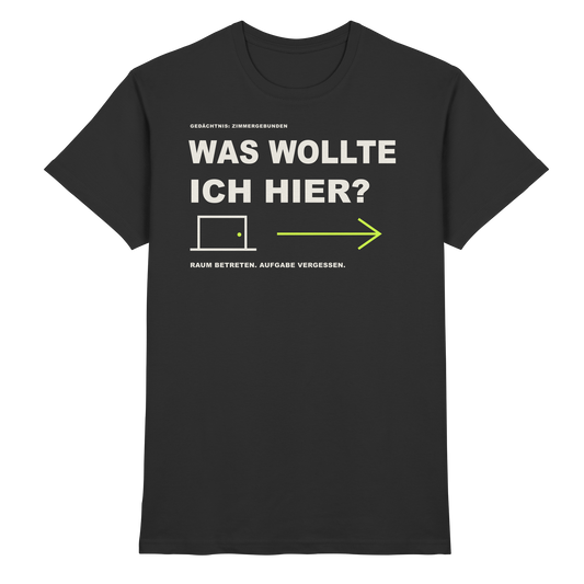 FEEDSTOFF FS010 – Was wollte ich hier - Premium Shirt