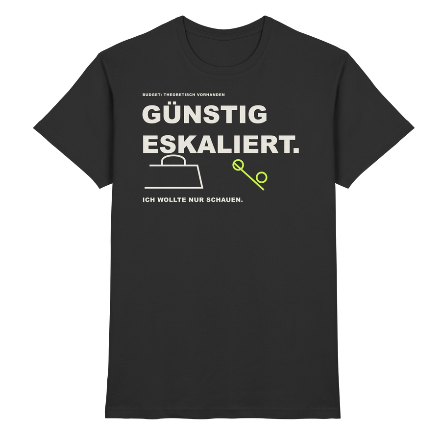 FEEDSTOFF FS012 – Günstig eskaliert - Premium Shirt
